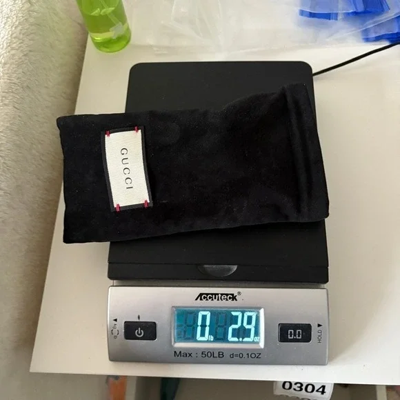 Gucci Women's‎ Gradient Cat Eye Sunglasses Sparkly Pink GG0035S - Picture 12 of 12